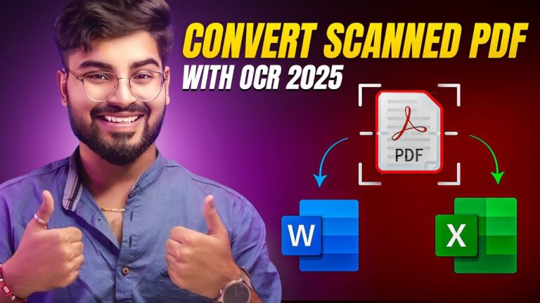 How to Convert Scanned PDF to Word and Excel with OCR 2025